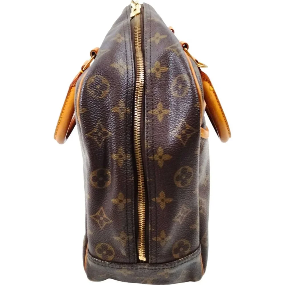 VINTAGE Louis Vuitton Satchel Bag Deauville Brown Monogram - Picture 2 of 16